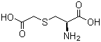 structure of CAS# 638-23-3, S-Carboxymethyl-L-cysteine  ;3-Carboxymethylthio-L-alanine; Carbocysteine