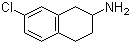 7-Chloro-1,2,3,4-tetrahydronaphthalen-2-amine molecular structure (CAS 63823-26-7)