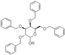 2,3,4,6-四-O-(苯基甲基)-D-吡喃半乳糖分子结构 (CAS 6386-24-9)