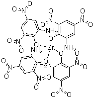 Tetrakis(2-amino-4,6-dinitrophenolato)zirconium molecular structure (CAS 63868-82-6)