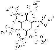 structure of CAS# 63903-51-5, Zinc phytate;Phytic acid hexazinc salt