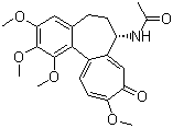 Colchicine molecular structure (CAS 64-86-8)