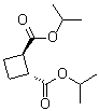 trans-1,2-Cyclobutanedicarboxylic acid bis(1-methylethyl) ester molecular structure (CAS 64011-75-2)