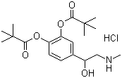 Dipivefrin hydrochloride molecular structure (CAS 64019-93-8)