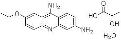 乳酸依沙吖啶(一水物)分子结构 (CAS 6402-23-9)