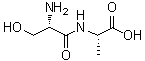 L-丝氨酰-L-丙氨酸分子结构 (CAS 6403-17-4)
