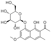 Torachrysone 8-O-glucoside molecular structure (CAS 64032-49-1)