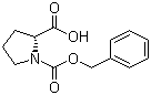 N-苄氧羰基-D-脯氨酸分子结构 (CAS 6404-31-5)
