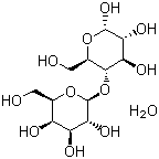 D-Lactose monohydrate molecular structure (CAS 64044-51-5)