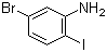 structure of CAS# 64085-52-5, 5-Bromo-2-iodoaniline