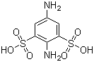 structure of CAS# 6409-48-9, 2,5-Diaminobenzene-1,3-disulfonic acid