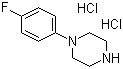 1-(4-氟苯基)哌嗪盐酸盐分子结构 (CAS 64090-19-3)