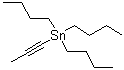 structure of CAS# 64099-82-7, 1-Propynyltributylstannane;Tributyl-1-propyn-1-yltin; Tributyl-1-propynylstannane; Tributyl-1-propynyltin