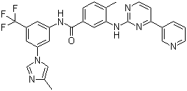 Nilotinib molecular structure (CAS 641571-10-0)