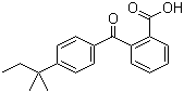 2-(4-叔戊基苯甲酰基)苯甲酸分子结构 (CAS 64164-99-4)
