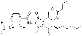 structure of CAS# 642-15-9, Antimycin A1;1,5-Dioxonane butanoic acid deriv.