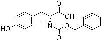 structure of CAS# 64205-12-5, N-Benzyloxycarbonyl-D-tyrosine;Cbz-D-tyrosine; D-(Carbobenzyloxy)tyrosine; N-Carbobenzyloxy-D-tyrosine