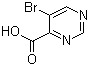 结构式 CAS# 64224-60-8, 5-溴-4-嘧啶甲酸