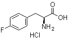 4-氟-L-苯丙氨酸盐酸盐分子结构 (CAS 64231-54-5)