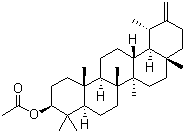 蒲公英甾醇醋酸酯分子结构 (CAS 6426-43-3)