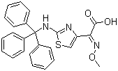 (Z)-2-(2-Tritylaminothiazol-4-yl)-2-methoxyiminoacetic acid molecular structure (CAS 64485-90-1)