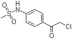 结构式 CAS# 64488-52-4, N-[4-(2-氯乙酰基)苯基]甲磺酰胺