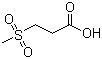 结构式 CAS# 645-83-0, 3-(甲磺酰基)丙酸