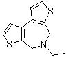 5-乙基-5,6-二氢-4H-二噻吩并[2,3-c:3',2'-e]氮杂卓分子结构 (CAS 64504-69-4)
