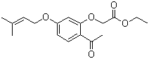 2'-Ethoxycarbonylmethoxy-4'-(3-methyl-2-butenyloxy) acetophenone molecular structure (CAS 64506-46-3)