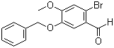 2-溴-4-甲氧基-5-苄氧基苯甲醛分子结构 (CAS 6451-86-1)