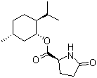 structure of CAS# 64519-44-4, Menthyl PCA;[1R-(1alpha,2beta,5alpha)]-2-Isopropyl-5-methylcyclohexyl 5-oxo-L-prolinate; (1R,2S,5R)-5-Methyl-2-isopropylcyclohexyl 5-oxo-L-prolinate