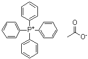 四苯基鏻乙酸盐分子结构 (CAS 64564-22-3)