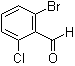 2-溴-6-氯苯甲醛分子结构 (CAS 64622-16-8)