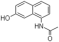 1-乙酰氨基-7-萘酚分子结构 (CAS 6470-18-4)