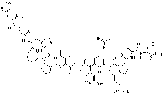 结构式 CAS# 64704-41-2, 颗粒释放肽 R