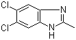 5,6-二氯-2-甲基苯并咪唑分子结构 (CAS 6478-79-1)