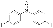 structure of CAS# 647829-43-4, Bis(4-iodophenyl) sulfoxide;1-iodo-4-(4-iodophenyl)sulfinylbenzene
