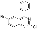 structure of CAS# 64820-57-1, 6-Bromo-2-chloro-4-phenylquinazoline