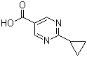 2-Cyclopropylpyrimidine-5-carboxylic acid molecular structure (CAS 648423-79-4)