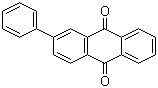 结构式 CAS# 6485-97-8, 2-苯基蒽醌
