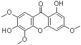 3,8-Dihydroxy-2,4,6-trimethoxyxanthone molecular structure (CAS 65008-17-5)