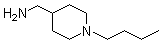 structure of CAS# 65017-57-4, 1-Butyl-4-piperidinemethanamine;1-Butyl-4-(aminomethyl)piperidine; 1-Butyl-4-piperidylmethylamine; 1-Butylpiperidin-4-ylmethylamine; N-Butyl-4-piperidylmethylamine