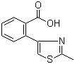 结构式 CAS# 65032-66-8, 2-(2-甲基-4-噻唑基)苯甲酸