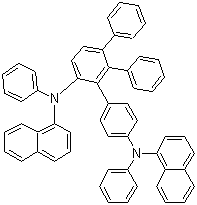 N,N'-二-1-萘基-N,N'-二苯基-[四联苯]-4,4'''-二胺分子结构 (CAS 650609-47-5)