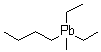Butyldiethylmethylplumbane molecular structure (CAS 65122-13-6)