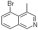 5-Bromo-4-methylisoquinoline molecular structure (CAS 651310-24-6)