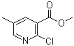 2-Chloro-5-methyl-3-pyridinecarboxylic acid methyl ester molecular structure (CAS 65169-43-9)