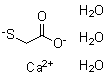 Mercaptoacetic acid calcium salt (1:1) trihydrate molecular structure (CAS 65208-41-5)