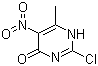 2-Chloro-6-methyl-5-nitro-4(1H)-pyrimidinone molecular structure (CAS 65224-66-0)