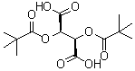 L-Dipivaloyltartaric acid molecular structure (CAS 65259-81-6)